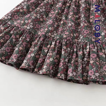 Ensemble 2 pièces robe + cardigan enfant fille - floral -robes et ensembles pour filles, bébés et garcons - MALOBY