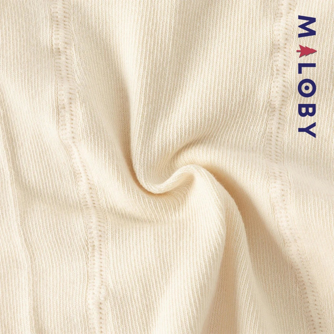 Collant Épais motif fleurette enfant fille- beige