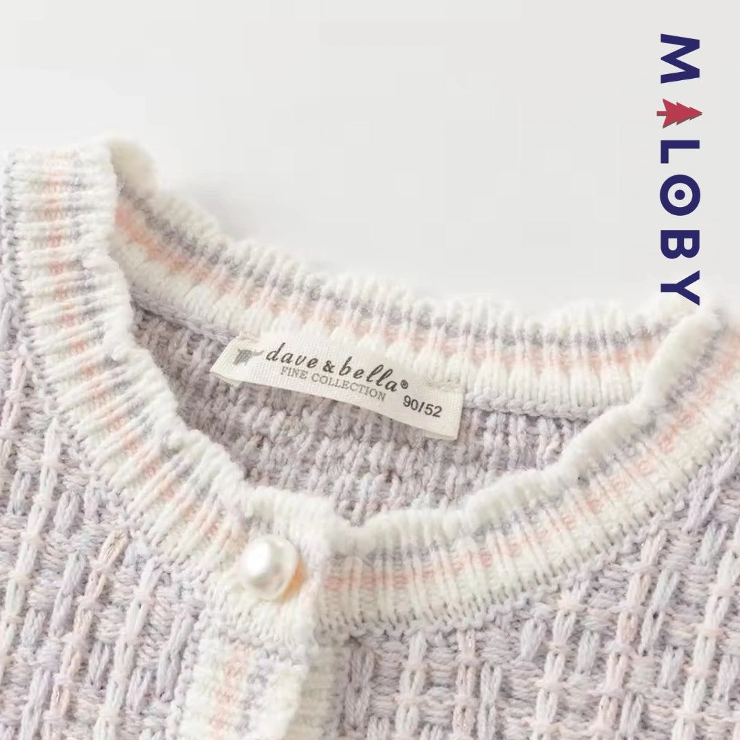 Ensemble style chanel jupe + Cardigan -Violet