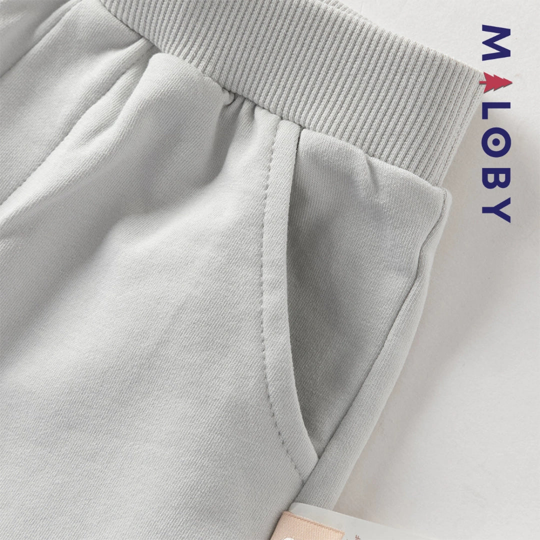 Ensemble 2 Pièces polo+ short motif marin enfant garçon- Bleu