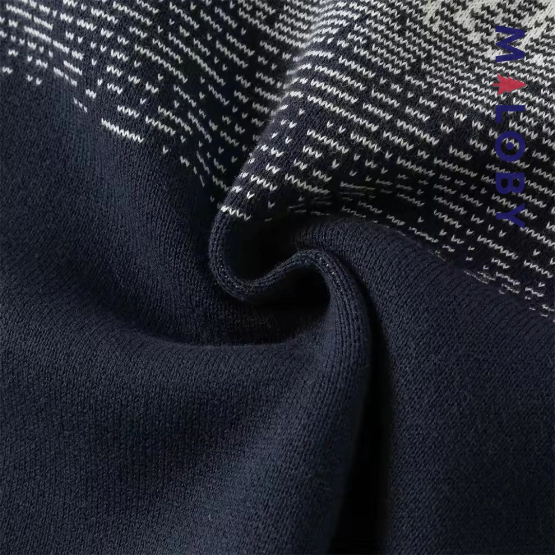 Pull à col chemise effet 2 en 1 enfant garçon -Marine -robes et ensembles pour filles, bébés et garcons - MALOBY