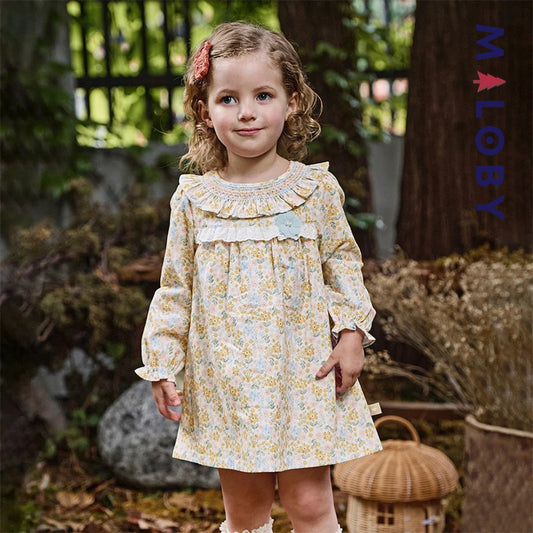Robe fleurie manches longues enfant fille- Floral