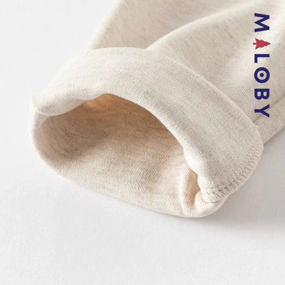 Legging à bas brodé enfant fille-beige/violet