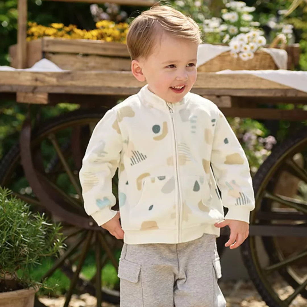 Sweat Polaire à Fermeture Éclair enfant Garçon- 2 motifs