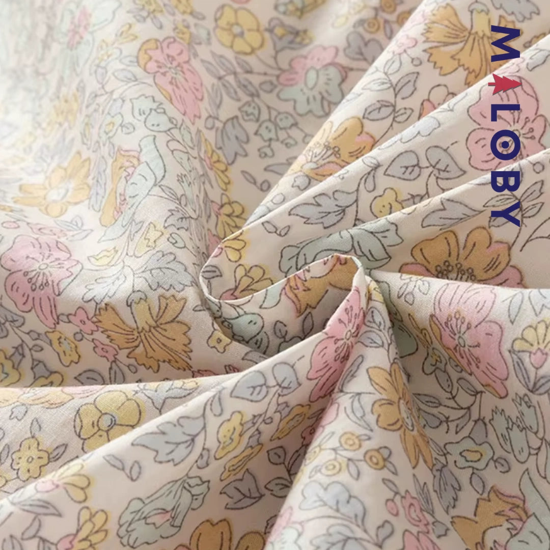 Robe fleurie manches longues enfant fille -Floral