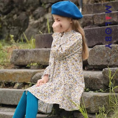 Robe à smocks motifs floral enfant fille -Floral -robes et ensembles pour filles, bébés et garcons - MALOBY