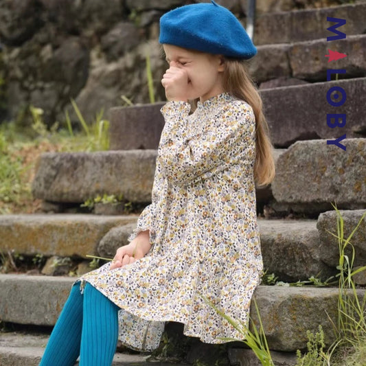 Robe à smocks motifs floral enfant fille -Floral -robes et ensembles pour filles, bébés et garcons - MALOBY