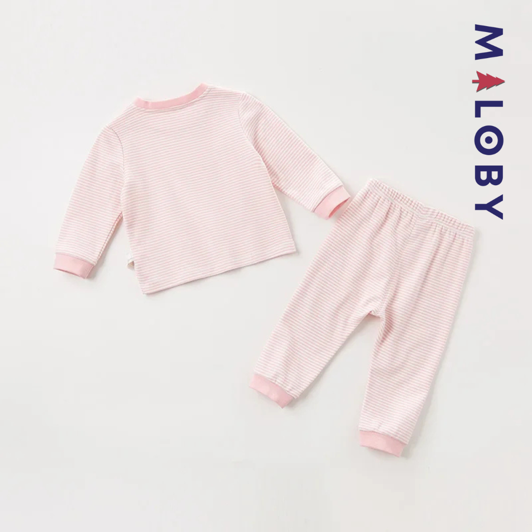 Pyjama 2 pièces manches longues enfant fille -robes et ensembles pour filles, bébés et garcons - MALOBY