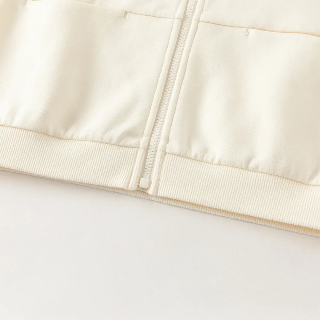 Ensemble Style Marin – Veste Zippée et Jupe Plissée enfant fille -Marine