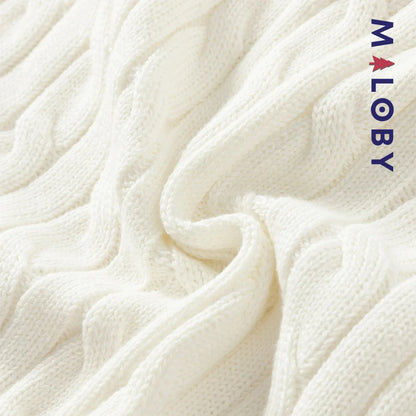 Pull sans manches style collège enfant garçon -Blanc -robes et ensembles pour filles, bébés et garcons - MALOBY