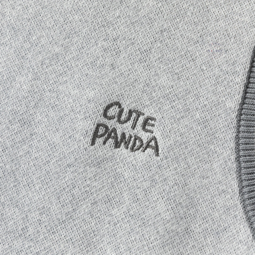 Pull sans manches en coton tricoté enfant garçon -Gris