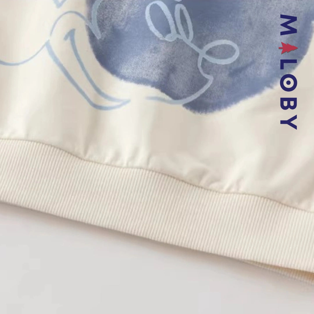 Sweat-shirt Motif Disney manches longues enfant garçon -Beige -robes et ensembles pour filles, bébés et garcons - MALOBY