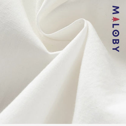 Chemise motifs marins enfant garçon- blanc -robes et ensembles pour filles, bébés et garcons - MALOBY