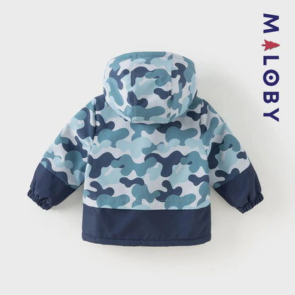 Coupe vent doublée et imperméable enfant garçon- Bleu