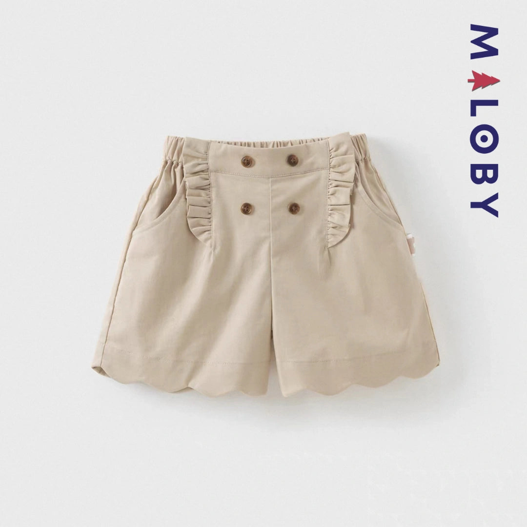 Short volonté enfant fille- Marine/Beige