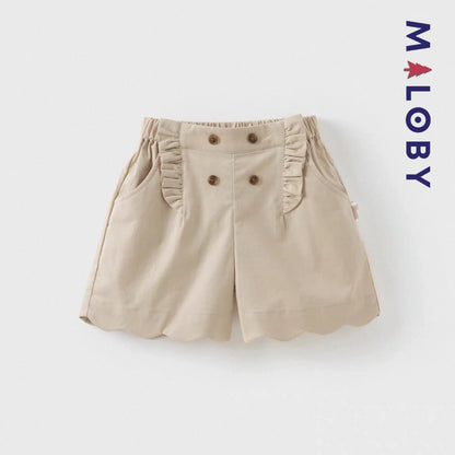 Short volonté enfant fille- Marine/Beige