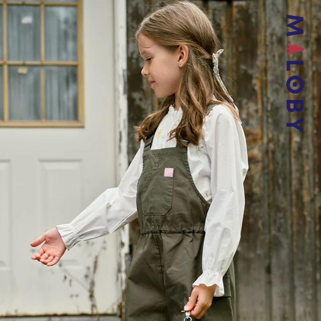 Ensemble Chaussettes +Salopette Short Cargo Enfant fille -Kaki