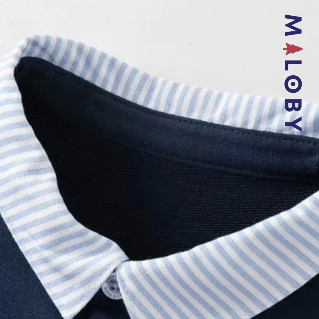 Ensemble 2 pièces enfant garçon -Marine -robes et ensembles pour filles, bébés et garcons - MALOBY