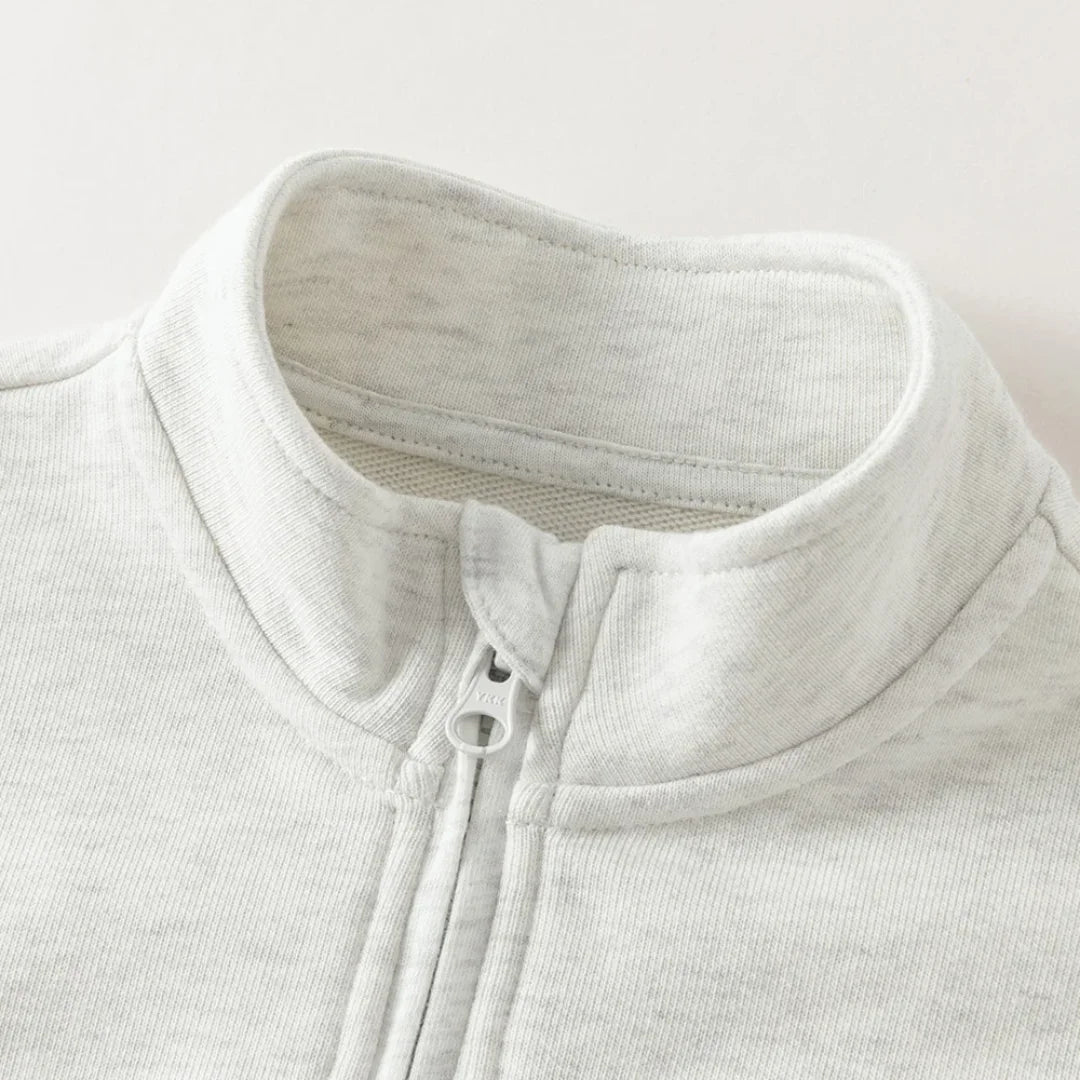 Ensemble sport Sweat zippé et pantalon jogger enfant garçon -Gris