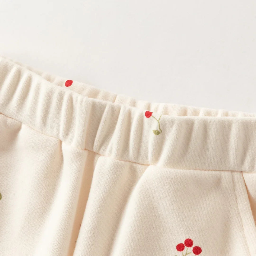 Ensemble 2 pièces Sweat + pantalon large enfant fille –imprimé cerises
