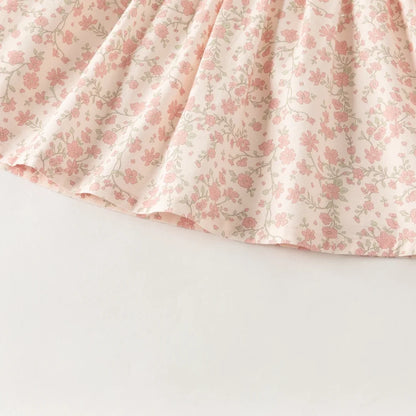 Ensemble Blouse Fleurie et Pantalon Évasé à Volants enfant fille –imprimé fleurs