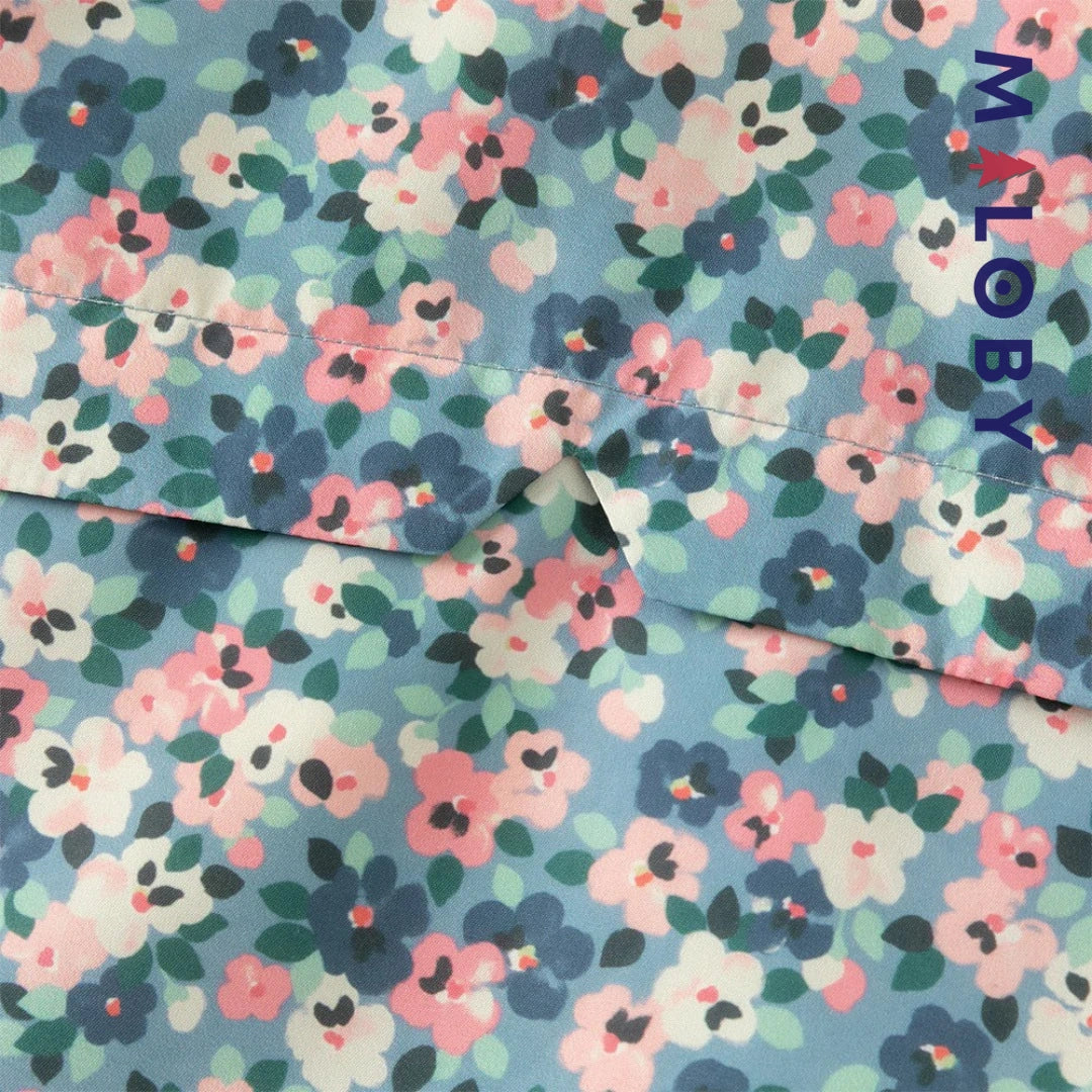 Parka imperméable doublée polaire enfant fille- Floral