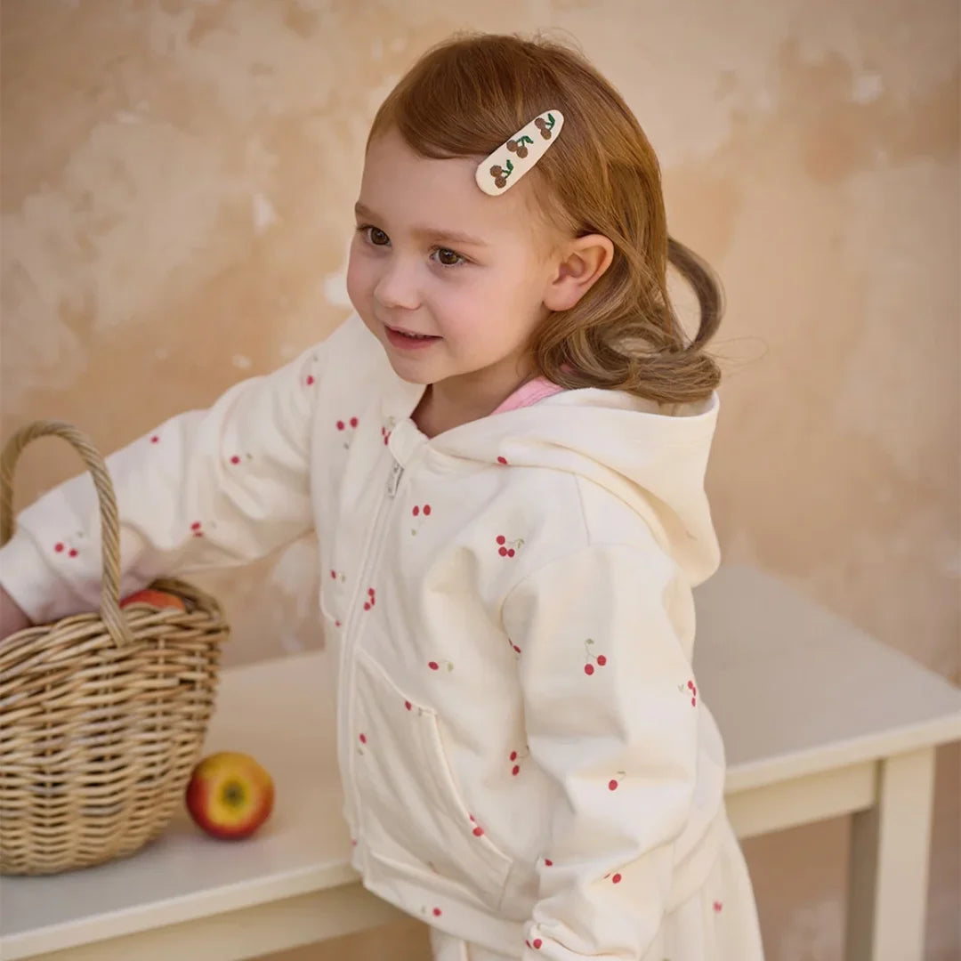 Ensemble 2 pièces Sweat + pantalon large enfant fille –imprimé cerises