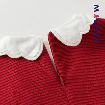 Robe à carreaux  avec Boléro intégré- rouge