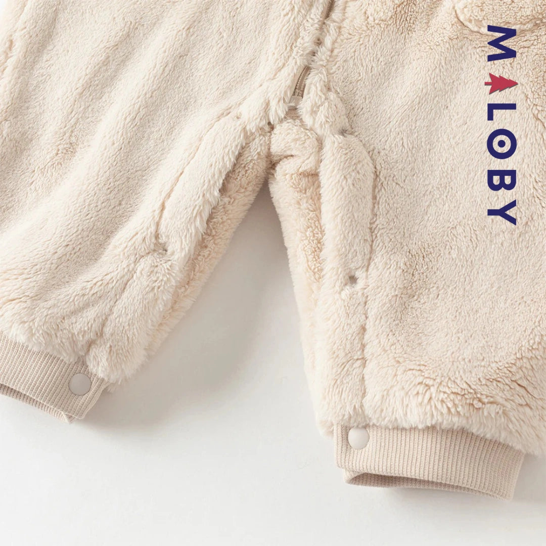 Grenouillère antibactérienne bébé garçon- Beige