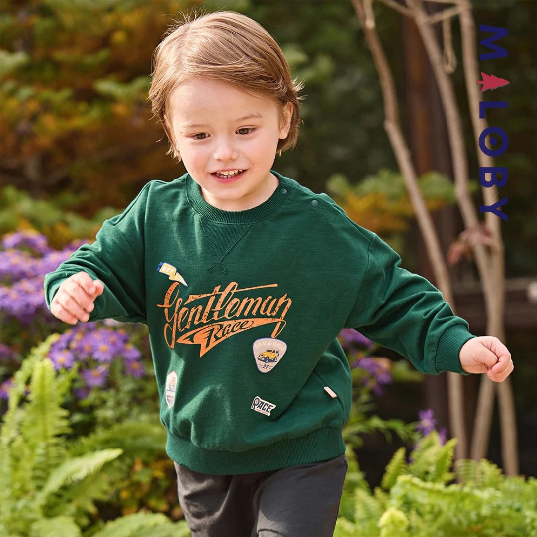 Ensemble sport sweat-shirt+ jogging enfant garçon -Vert -robes et ensembles pour filles, bébés et garcons - MALOBY
