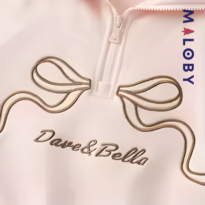 Ensemble Sweat +jupe plissée en molleton enfant fille- rose