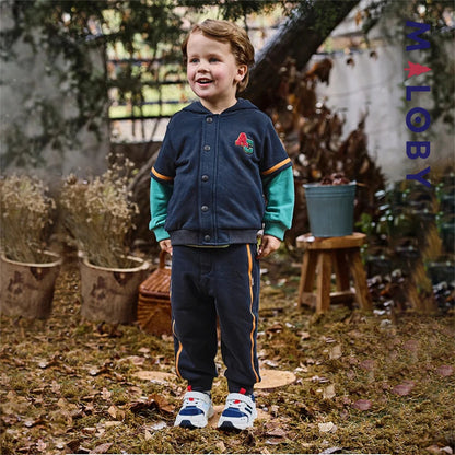 Ensemble 2 pièces sweat+ jogging enfant garçon- marine -robes et ensembles pour filles, bébés et garcons - MALOBY