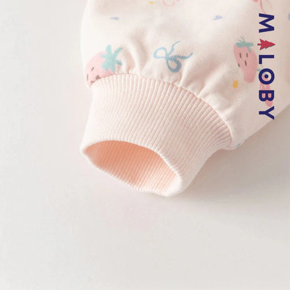 Ensemble 2 pièces sweat-shirt + pantalon enfant fille- Rose -robes et ensembles pour filles, bébés et garcons - MALOBY