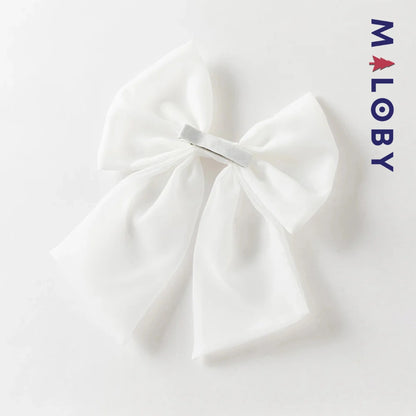 Robe haute couture de cérémonie enfant fille -Blanc