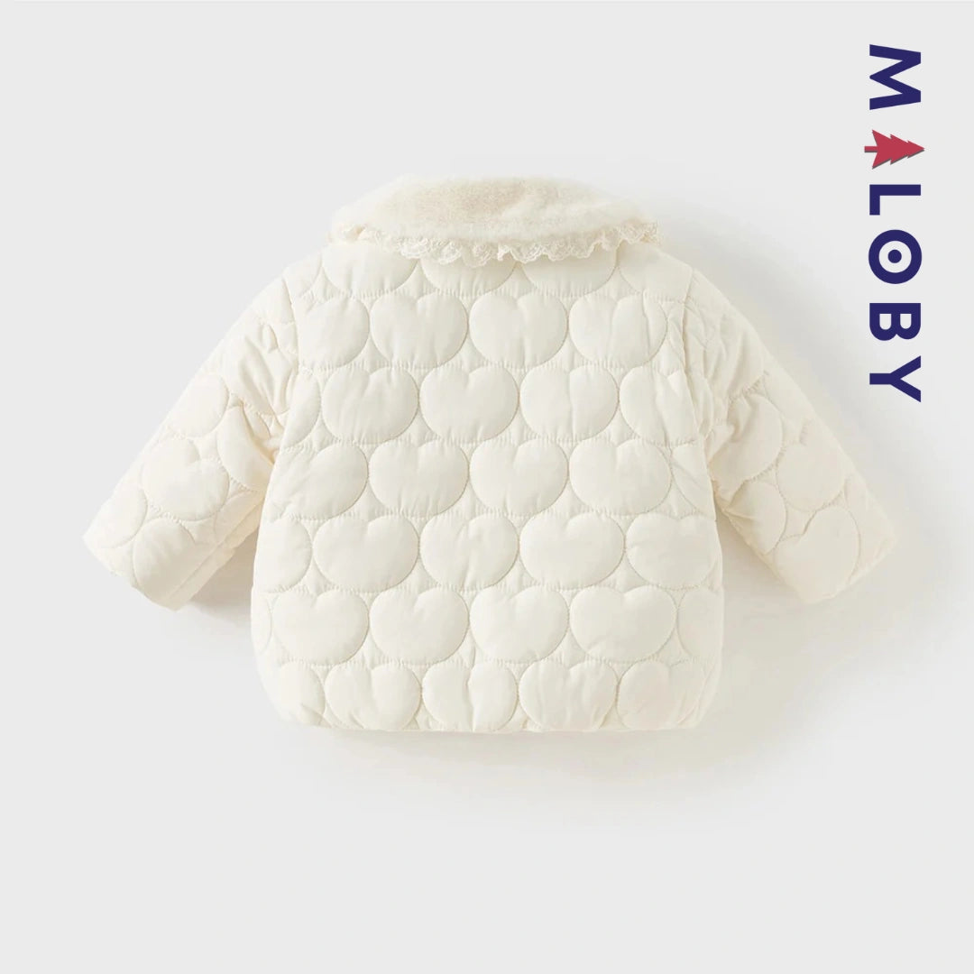 Veste courte matelassée enfant fille- Beige