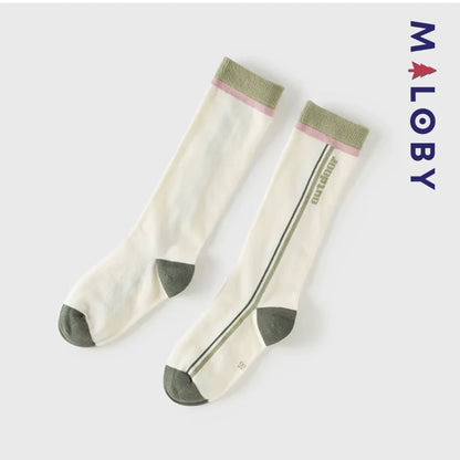 Ensemble Chaussettes +Salopette Short Cargo Enfant fille -Kaki
