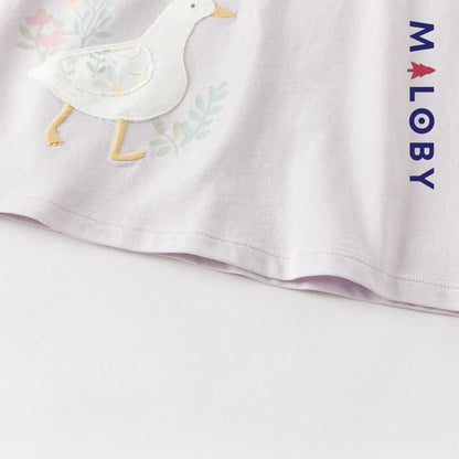 Ensemble 2 pièces T shirt+pantalon enfant fille- Violet