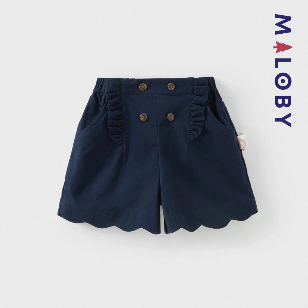 Short volonté enfant fille- Marine/Beige