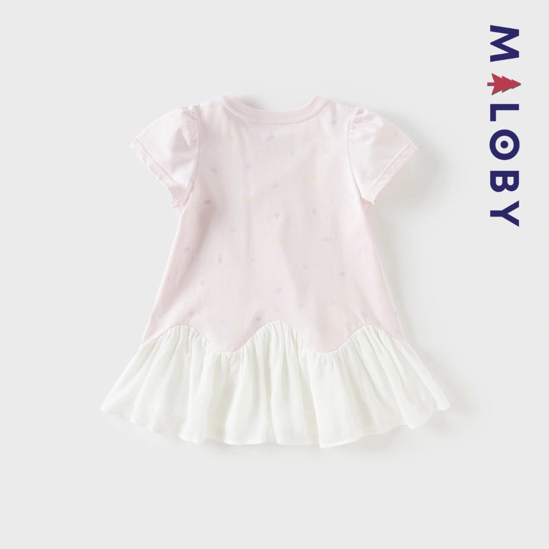 Ensemble robe d'été +sac enfant fille -Rose