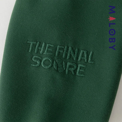 sweat à capuche doublé sherpa enfant garçon- vert