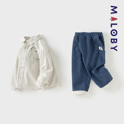 Ensemble habillé 2 pièces enfant garçon- bleu