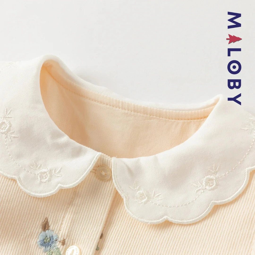 Ensemble robe en velours côtelé + sac fantaisie enfant fille- jaune -robes et ensembles pour filles, bébés et garcons - MALOBY
