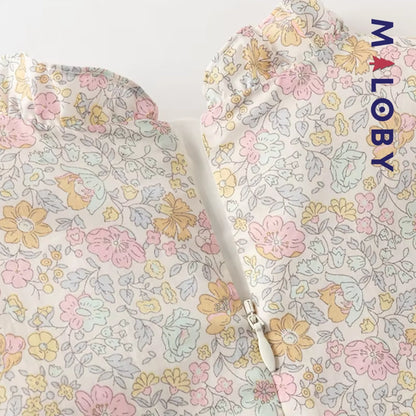 Robe fleurie manches longues enfant fille -Floral