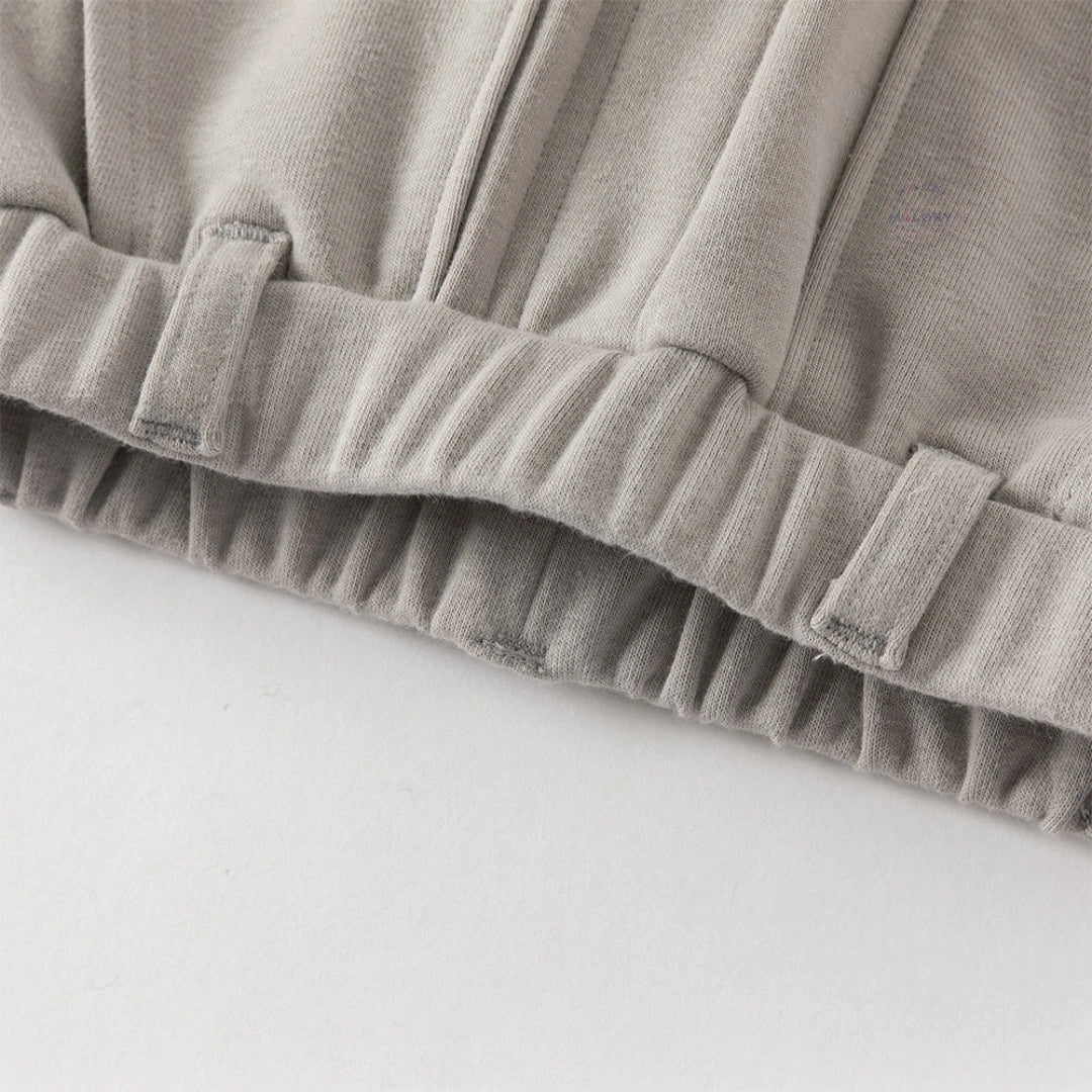 Pantalon cargo poches plaquées enfant garçon gris, vêtement enfant maroc - MALOBY