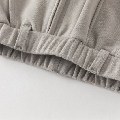 Pantalon cargo poches plaquées enfant garçon gris, vêtement enfant maroc - MALOBY
