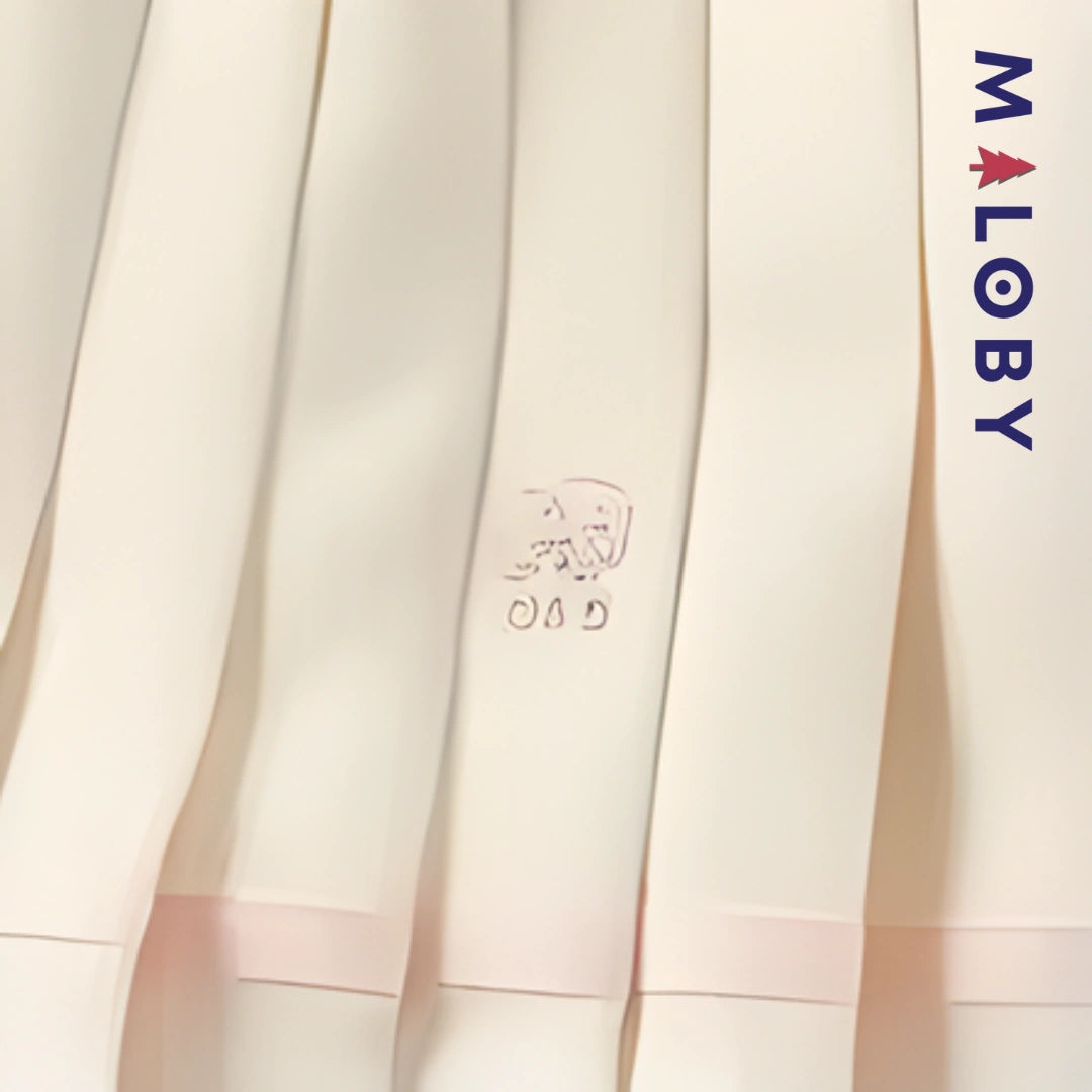 Ensemble Sweat +jupe plissée en molleton enfant fille- rose