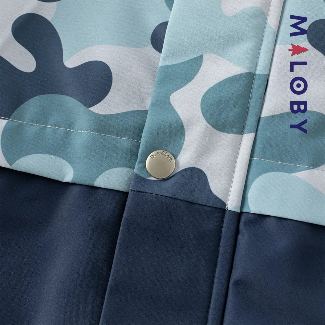 Coupe vent doublée et imperméable enfant garçon- Bleu