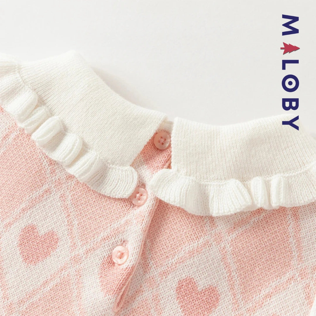 Robe princesse bi-matière enfant fille - rose -robes et ensembles pour filles, bébés et garcons - MALOBY