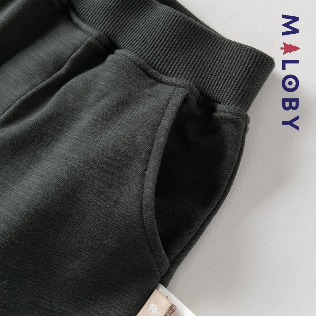 Ensemble sport sweat-shirt+ jogging enfant garçon -Vert -robes et ensembles pour filles, bébés et garcons - MALOBY