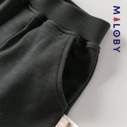 Ensemble sport sweat-shirt+ jogging enfant garçon -Vert -robes et ensembles pour filles, bébés et garcons - MALOBY